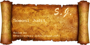 Somosi Judit névjegykártya